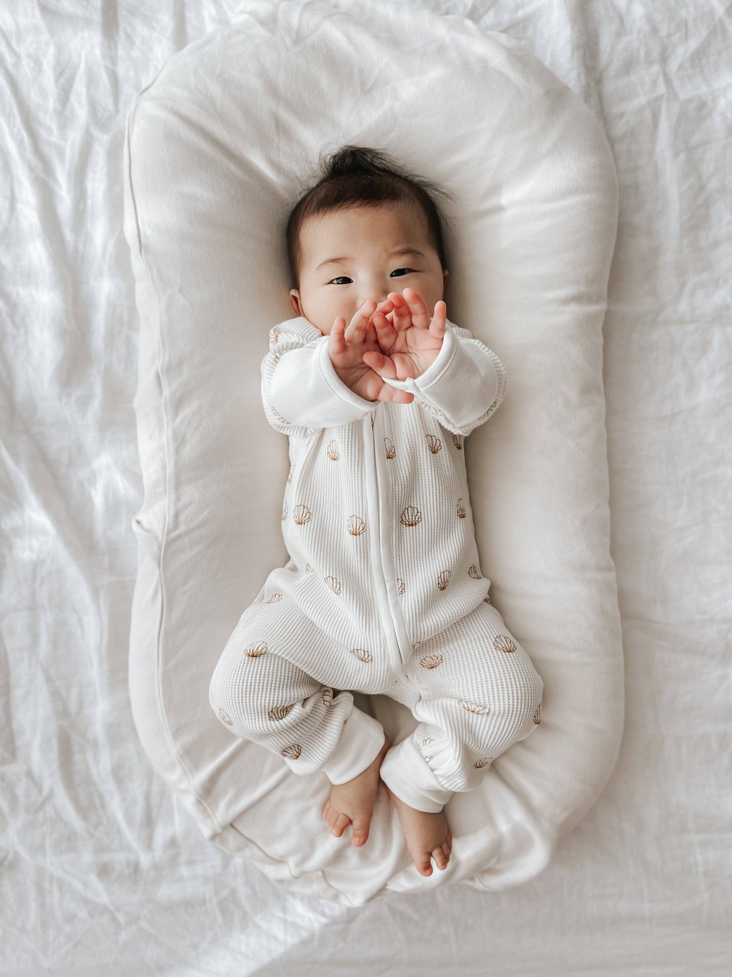 Shell Waffle Zip Suit