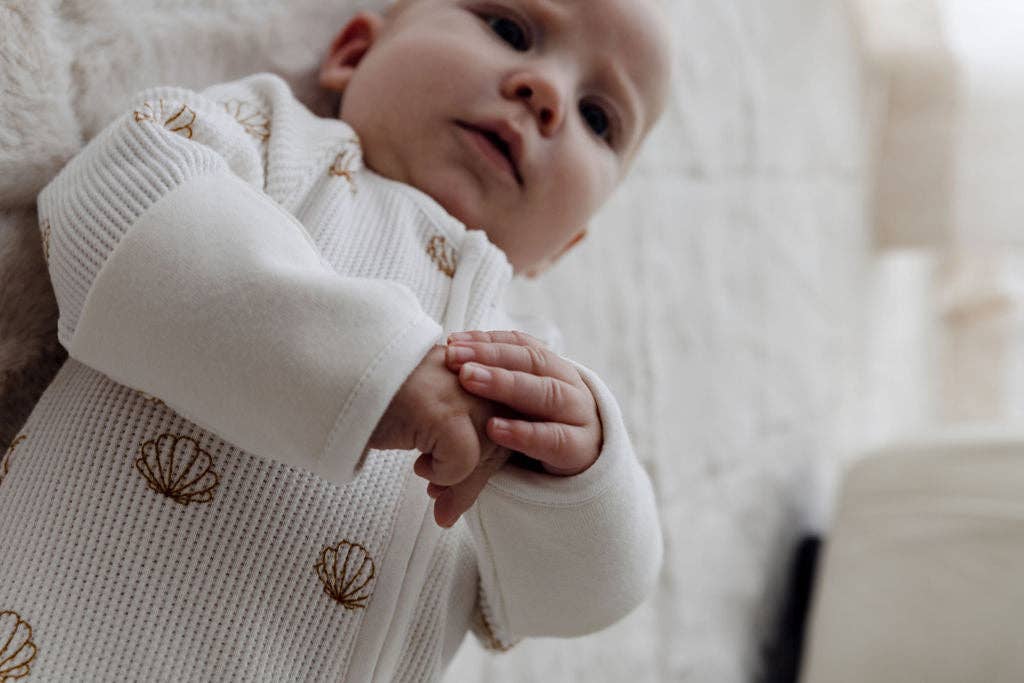 Shell Waffle Zip Suit