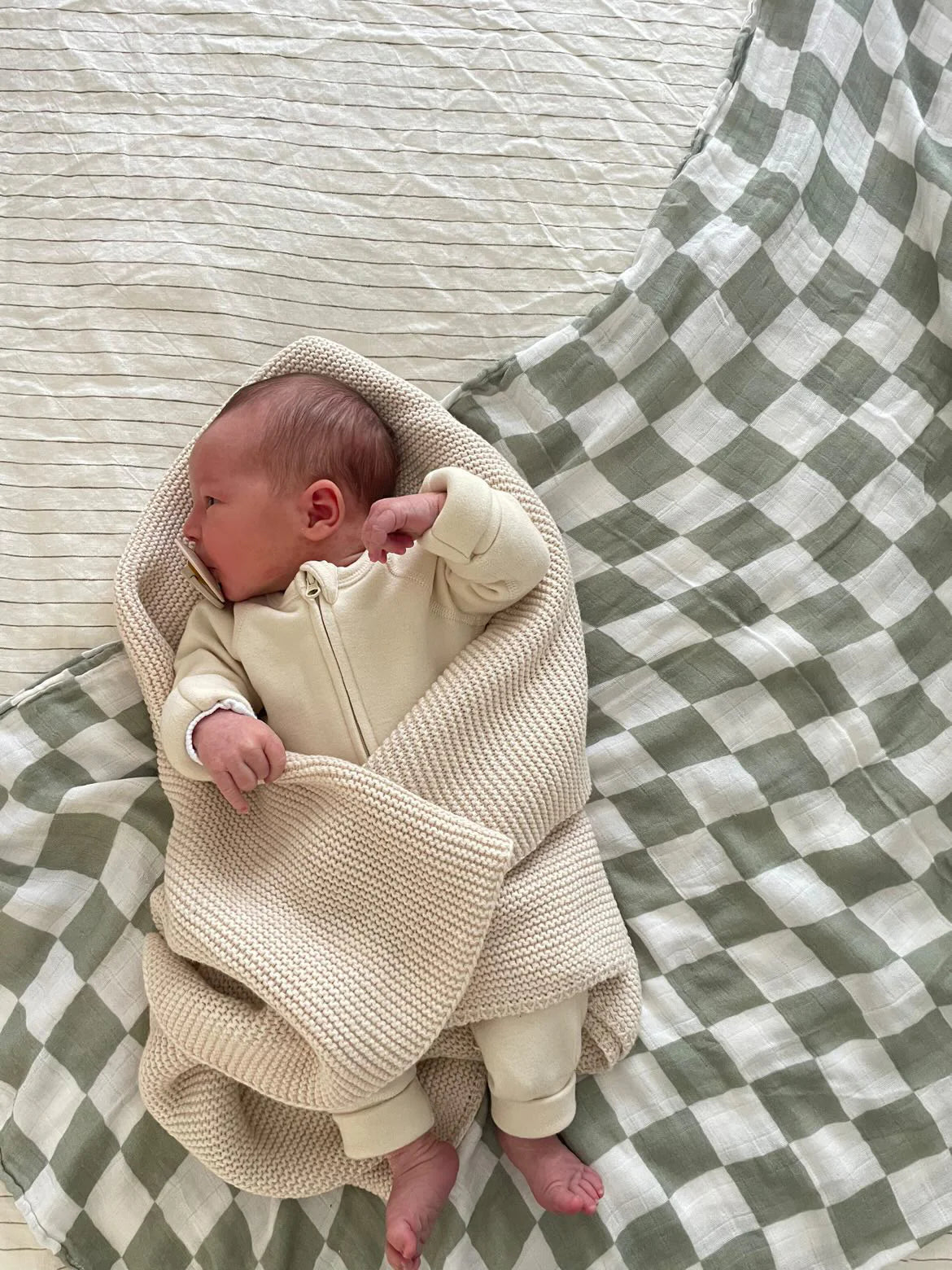 Bamboo/cotton wrap- tillie check