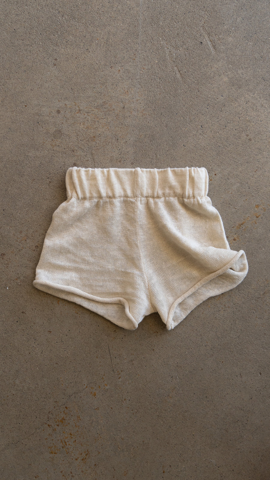 Linen weave short Milk