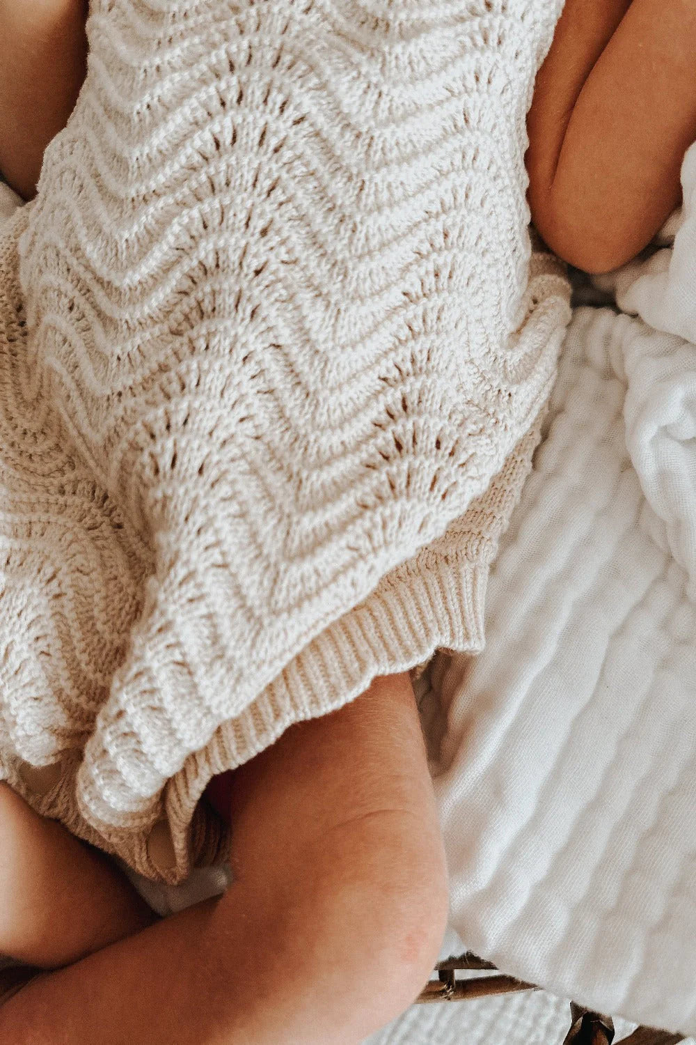 Wave Knit Bodysuit - Oat