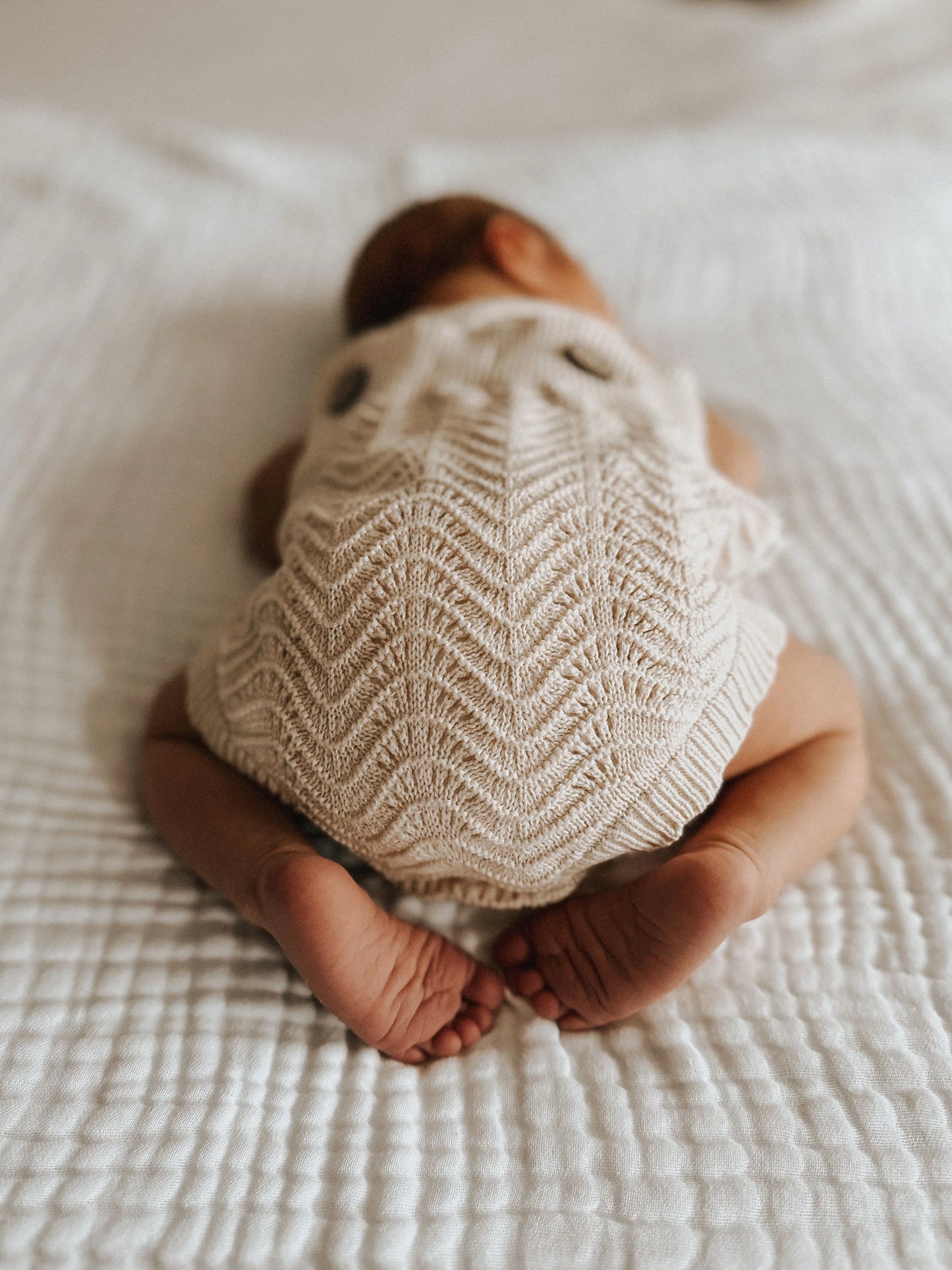 Wave Knit Bodysuit - Oat