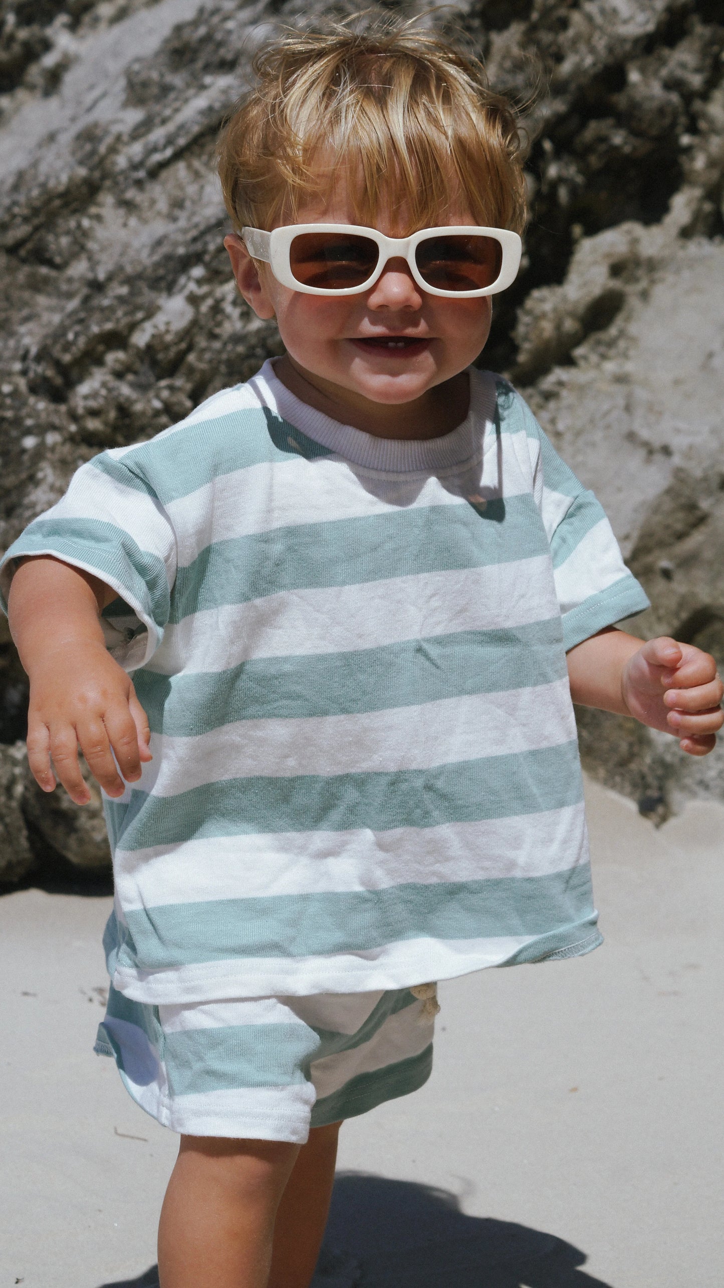 Turchese Stripe Set