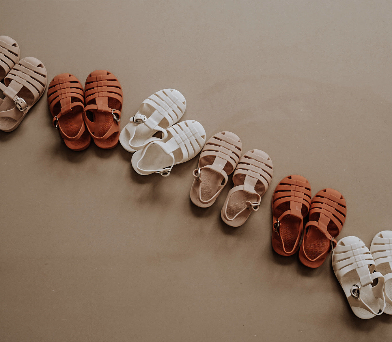 Jelly sandals dusty pink