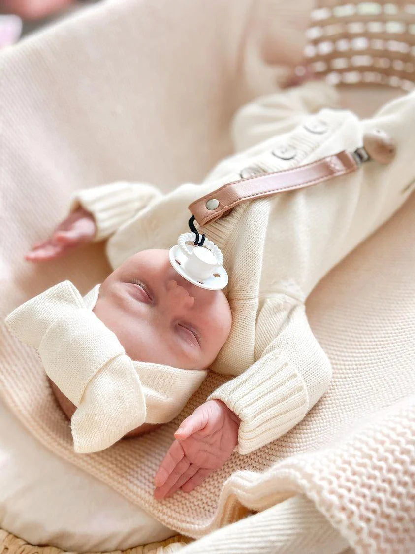 Knitted Topknot - Vanilla