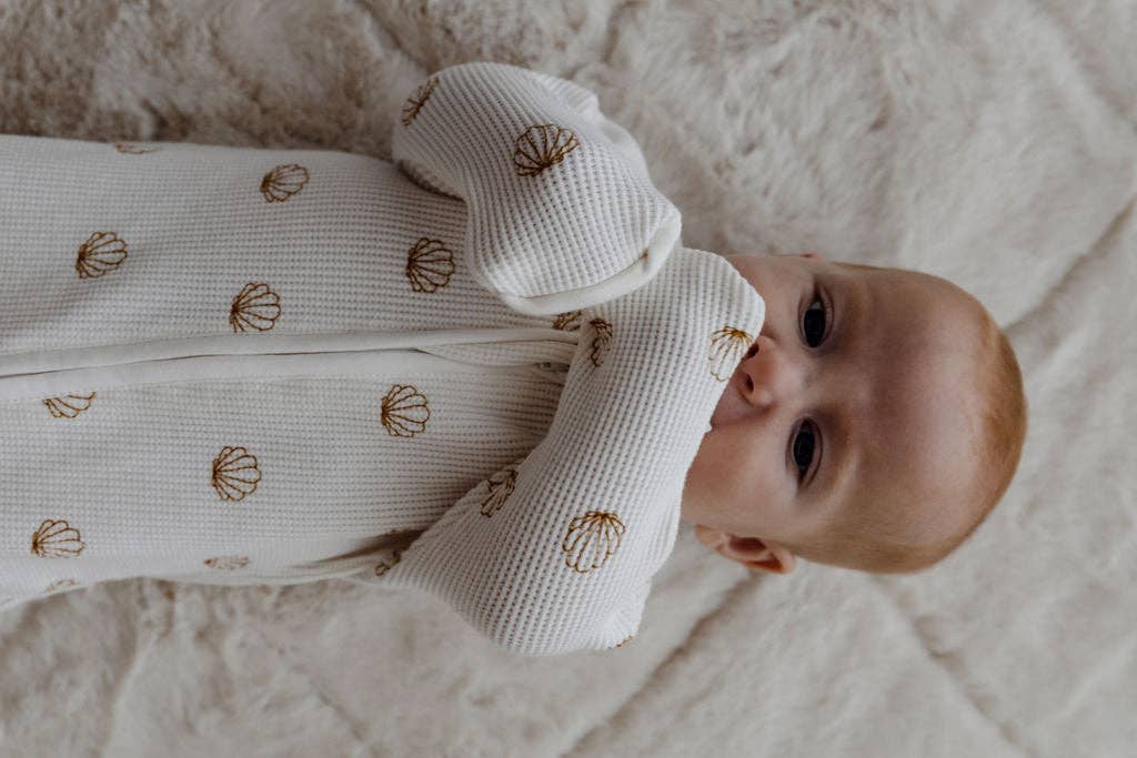 Shell Waffle Zip Suit