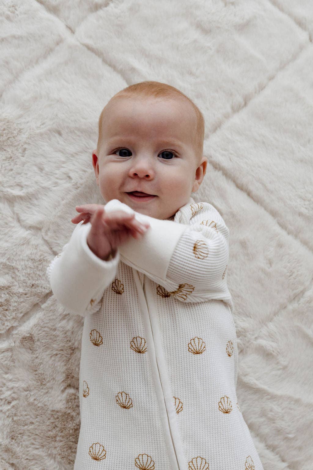 Shell Waffle Zip Suit