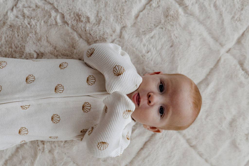 Shell Waffle Zip Suit