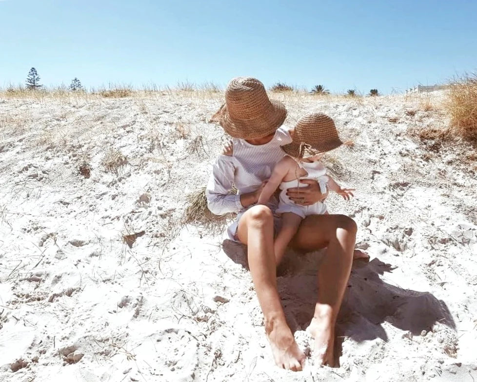 straw hat - natural larg