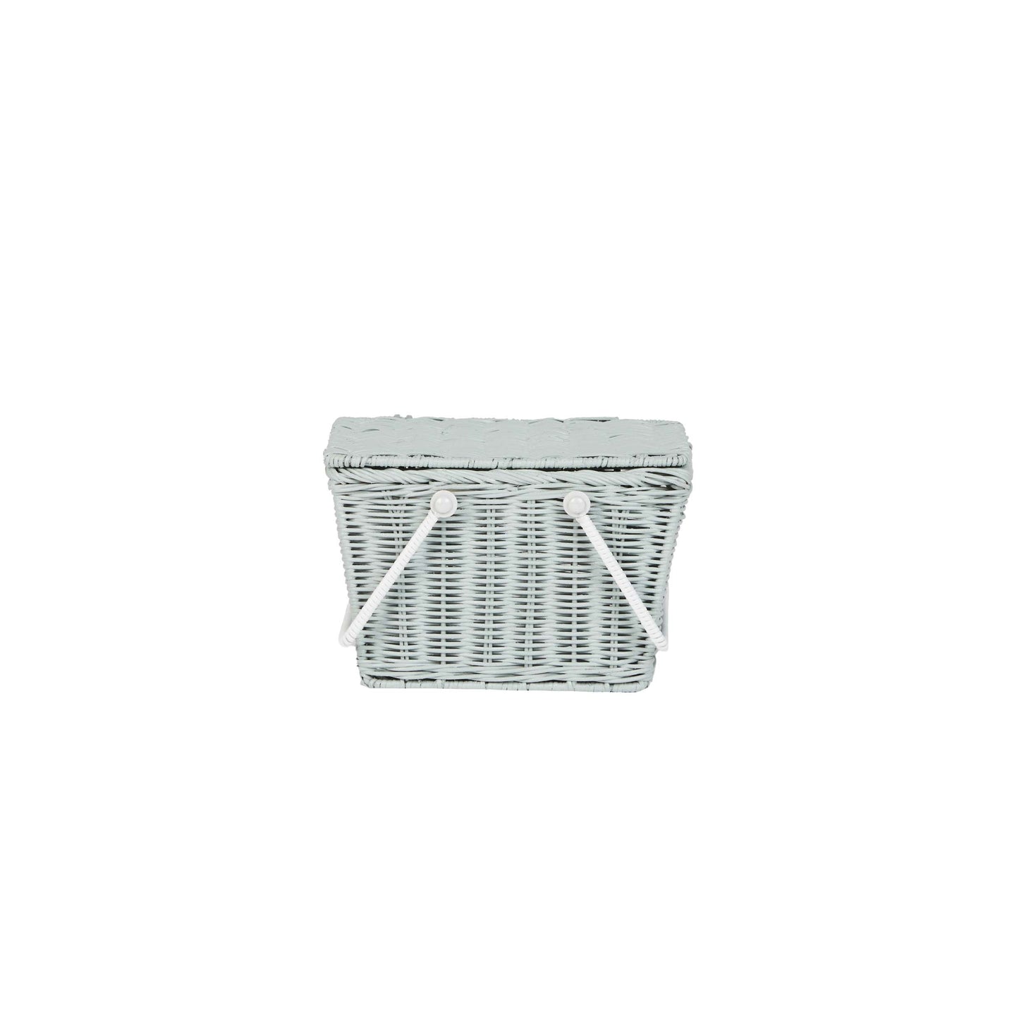 Piki rattan Basket vintage blue