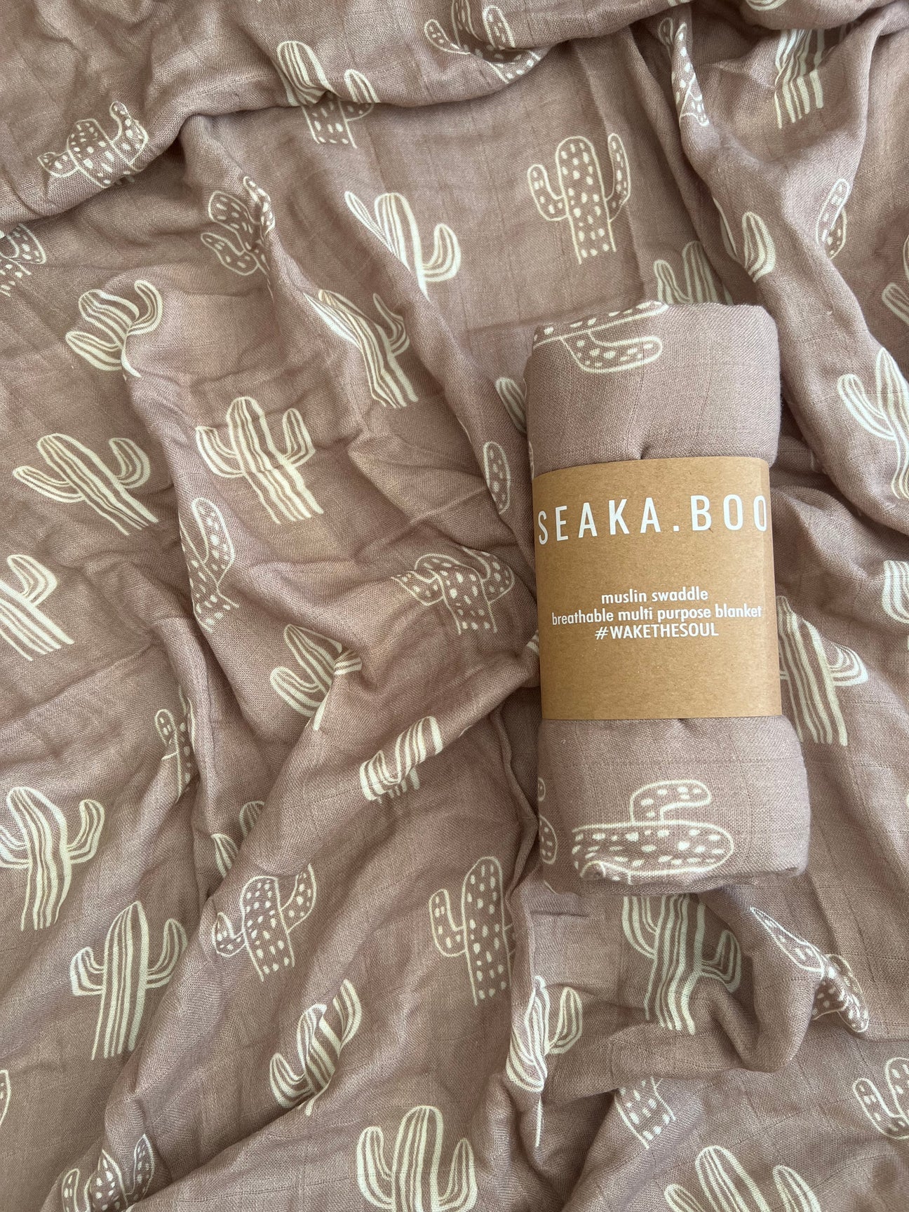 WRAP ~ Bamboo/Cotton ~ Desert Cactus ~ Chocolate