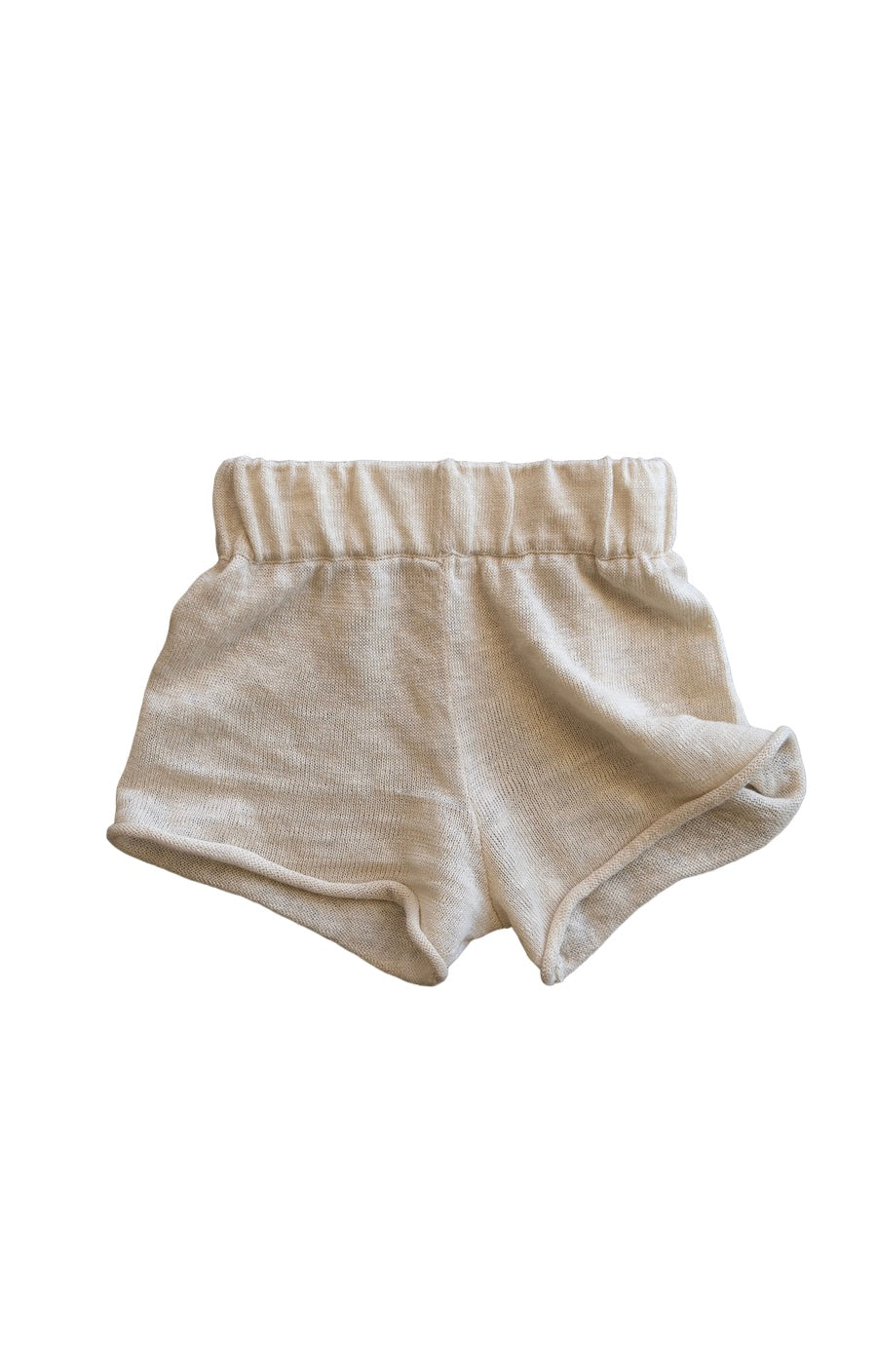 Linen weave short Milk