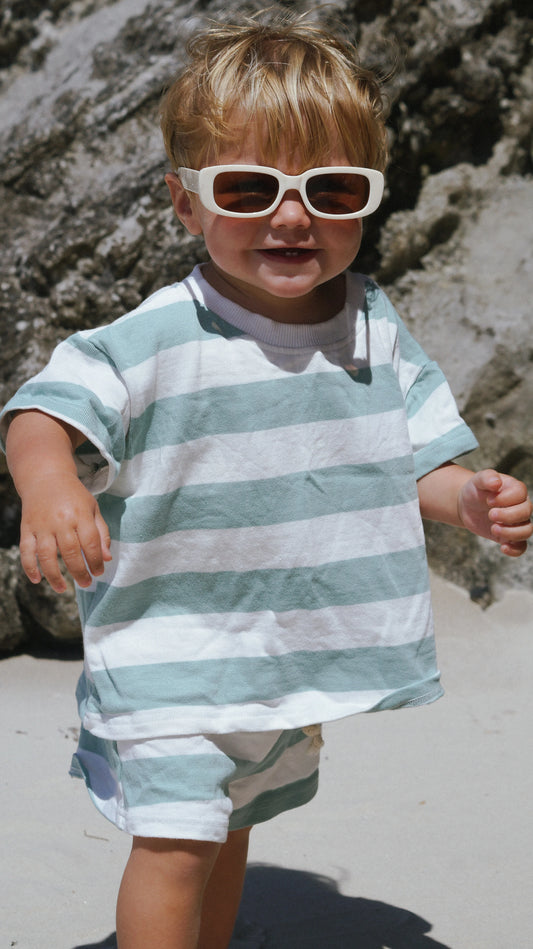 Turchese Stripe Set