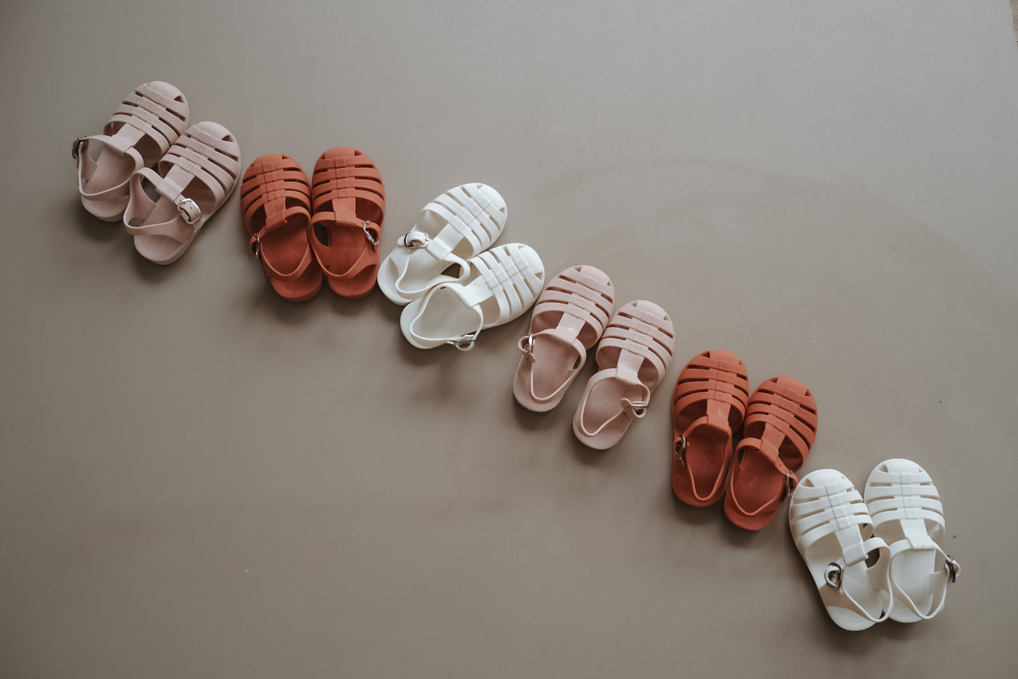 Jelly sandals Terracotta