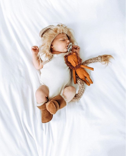 PLATINUM BABY BOOTIE - CHESTNUT