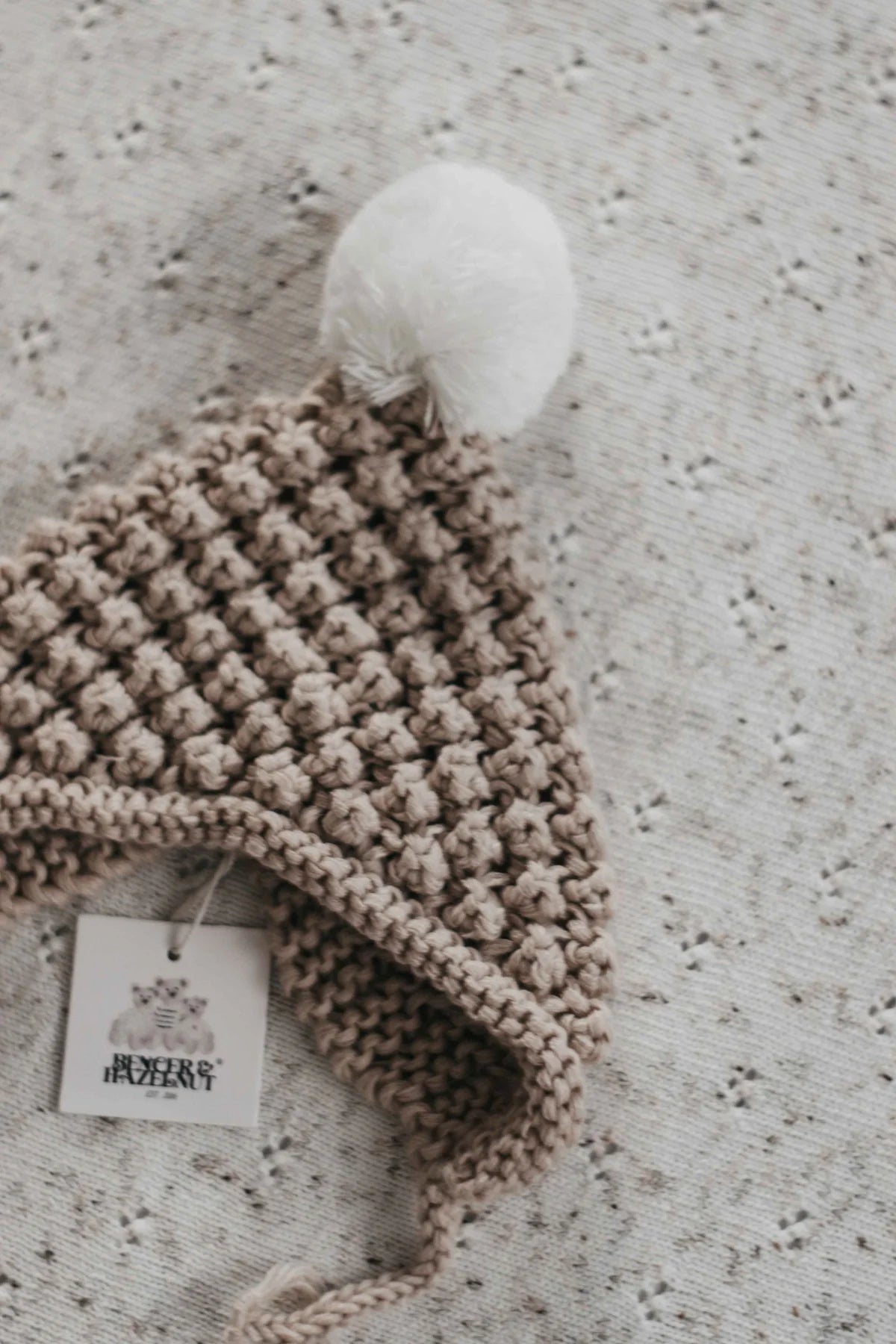 KNIT BONNET OATMEAL