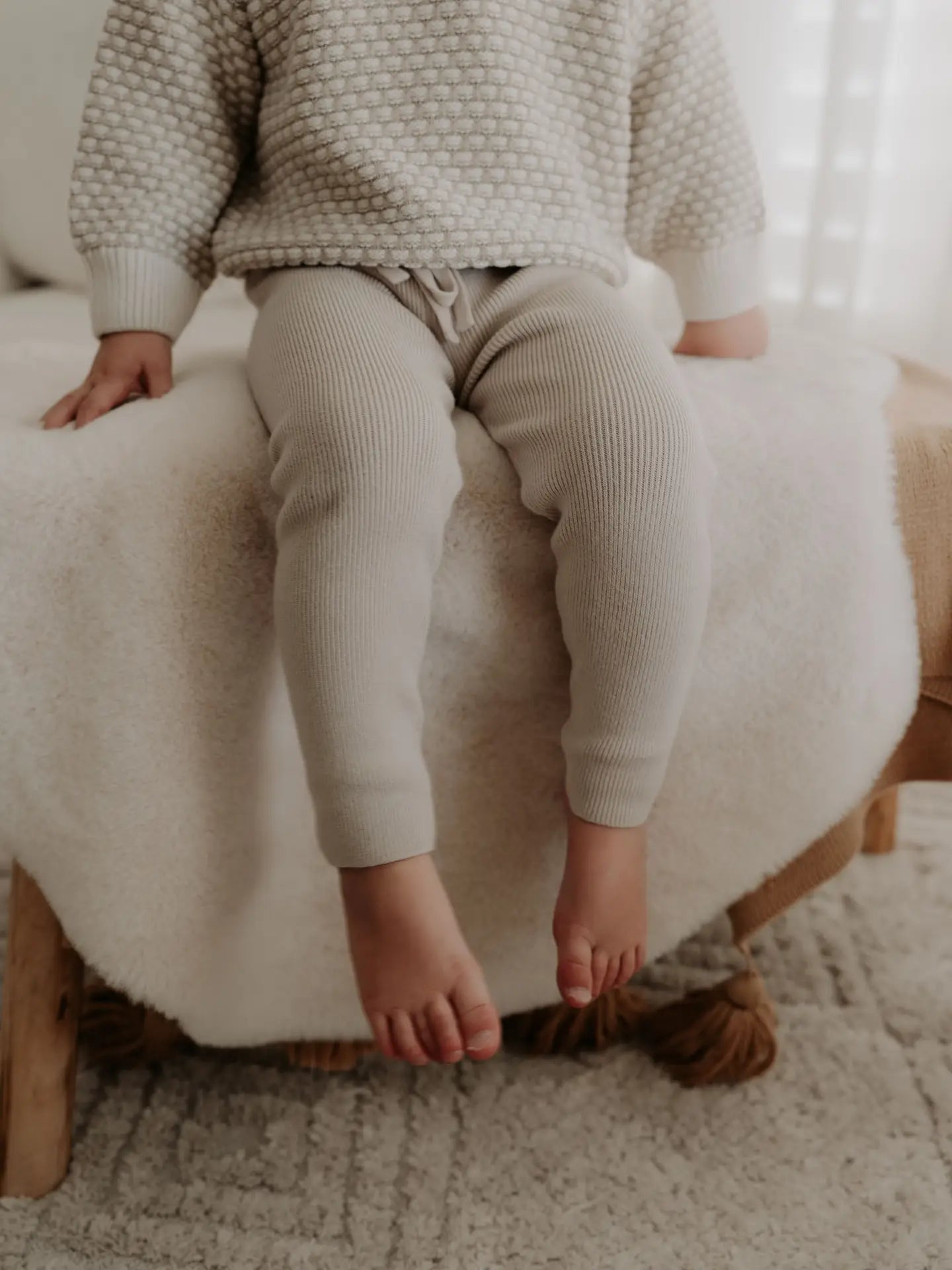 Taupe Knit Legging