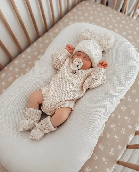 NB Textured Knit Bodysuit - Oat