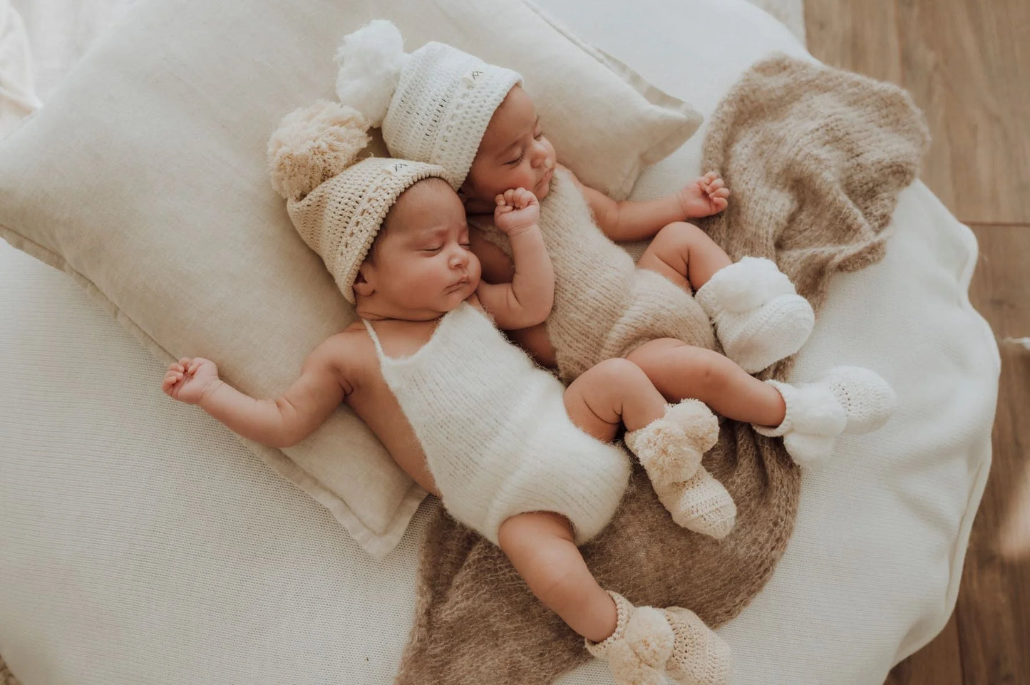 My First Beanie & Booties Set - Ivory