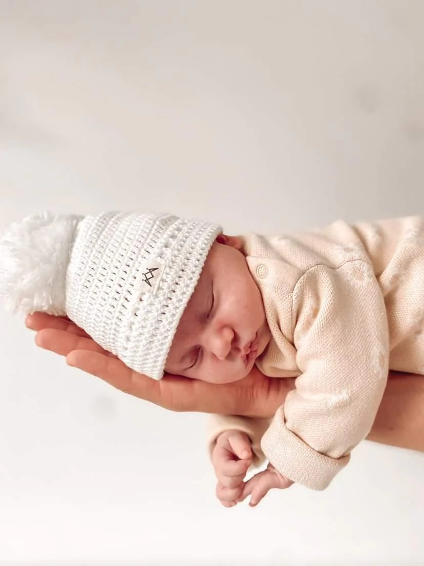 My First Beanie & Booties Set - Ivory