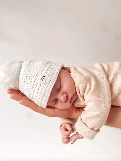 My First Beanie & Booties Set - Ivory