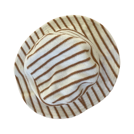 BUCKET HAT - CARAMEL STRIPES
