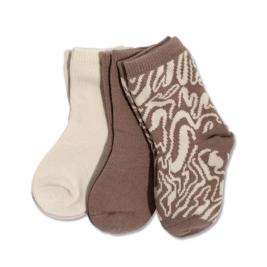 3-PACK SOCKS - RIPPLE