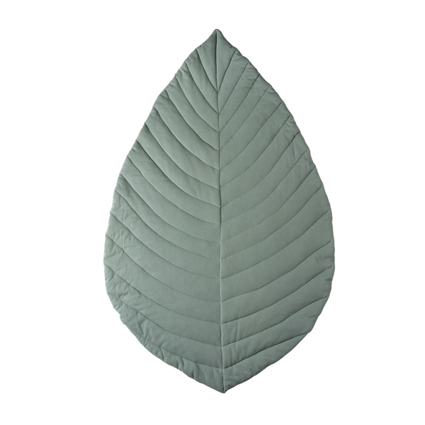 Leaf Cotton Play Mat | Jade