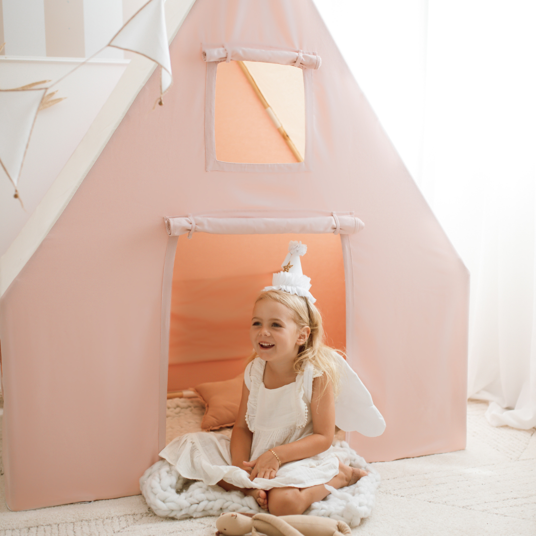 Kids Playhouse Tent - Evening Sun Pink