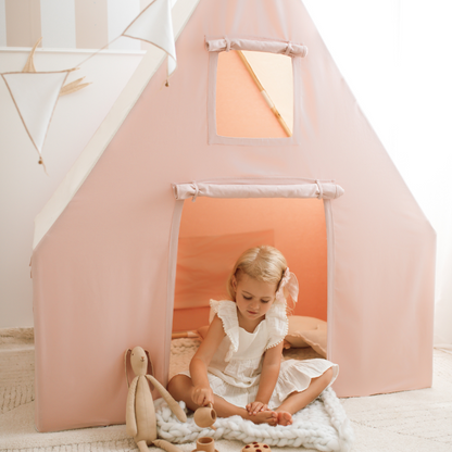 Kids Playhouse Tent - Evening Sun Pink