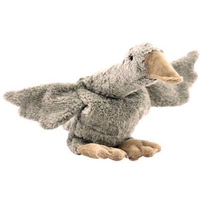 Organic Cotton Cuddly Goose - Grey - Large - Monkeynmoo