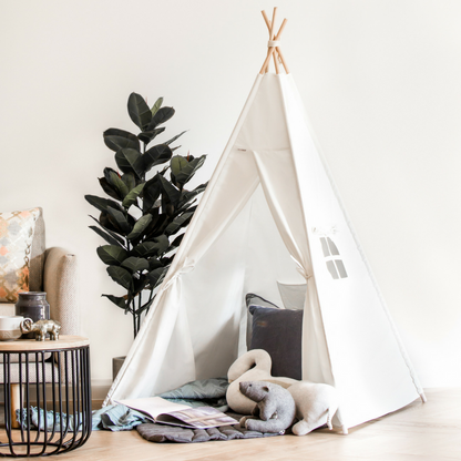 Kids Teepee Tent - White