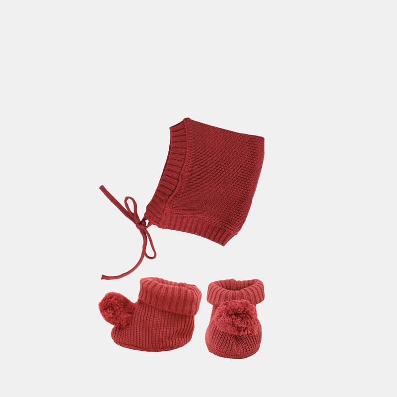 Dinkum doll knit set - Plum