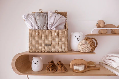 Wooden baby brush set