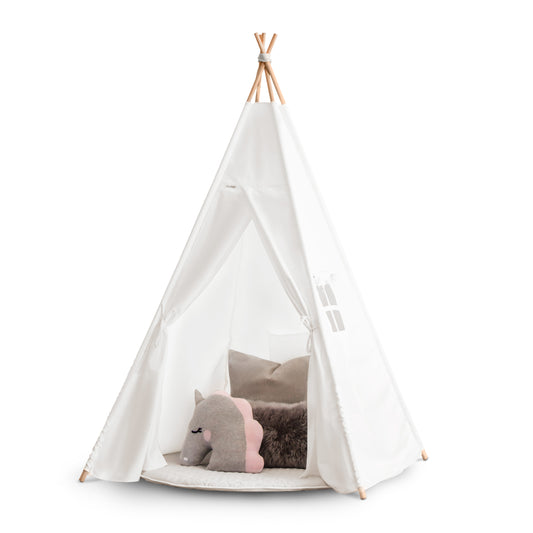 Kids Teepee Tent - White