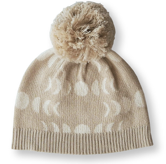 Lunar pom pom beanie