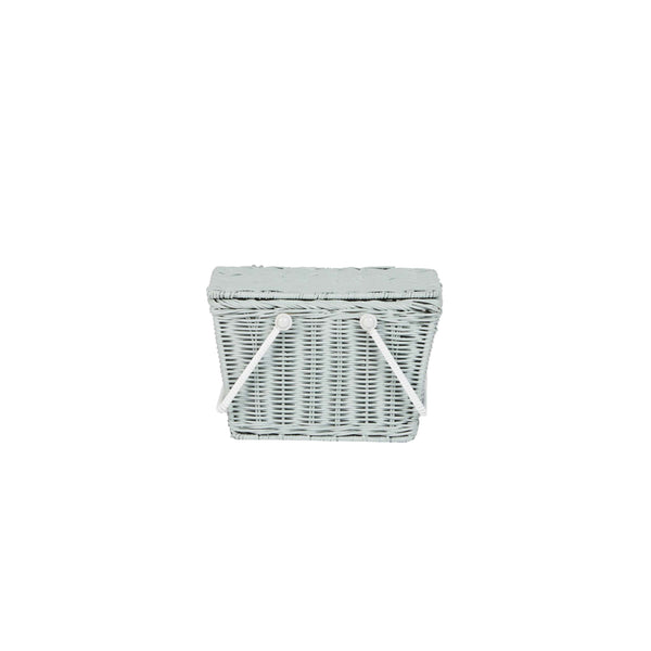 Piki rattan Basket vintage blue