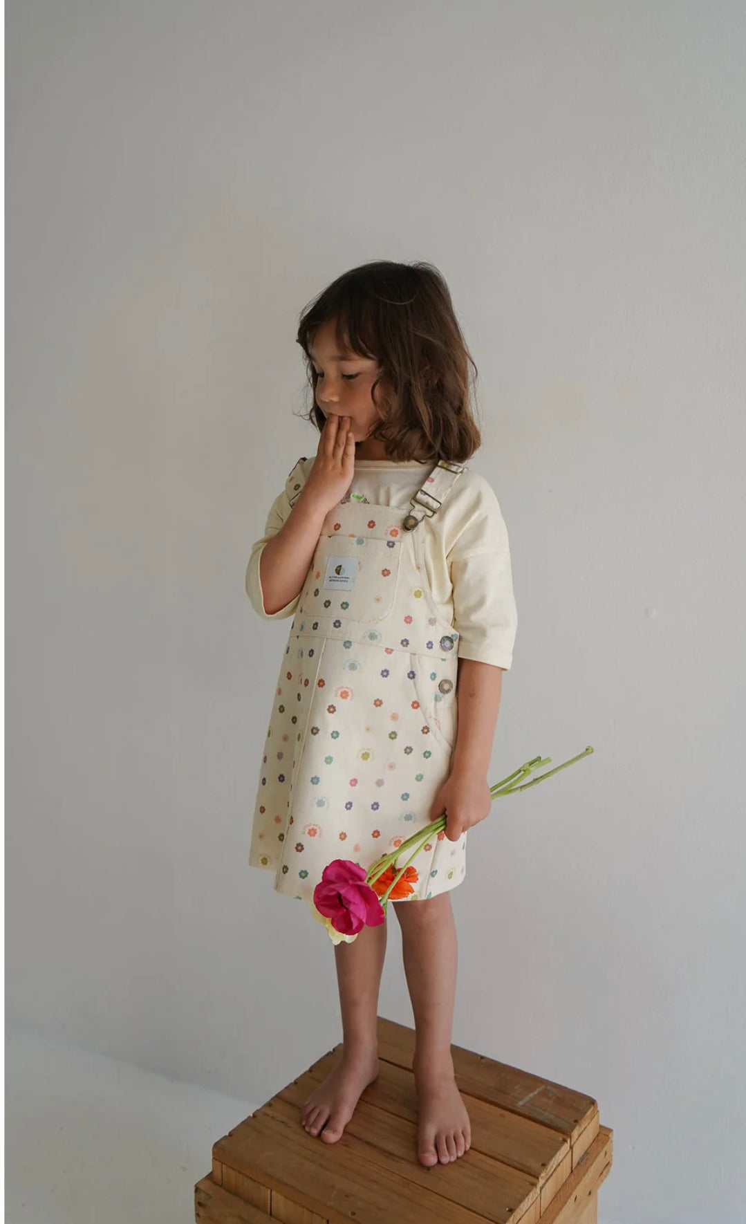 Pinafore flower power dress