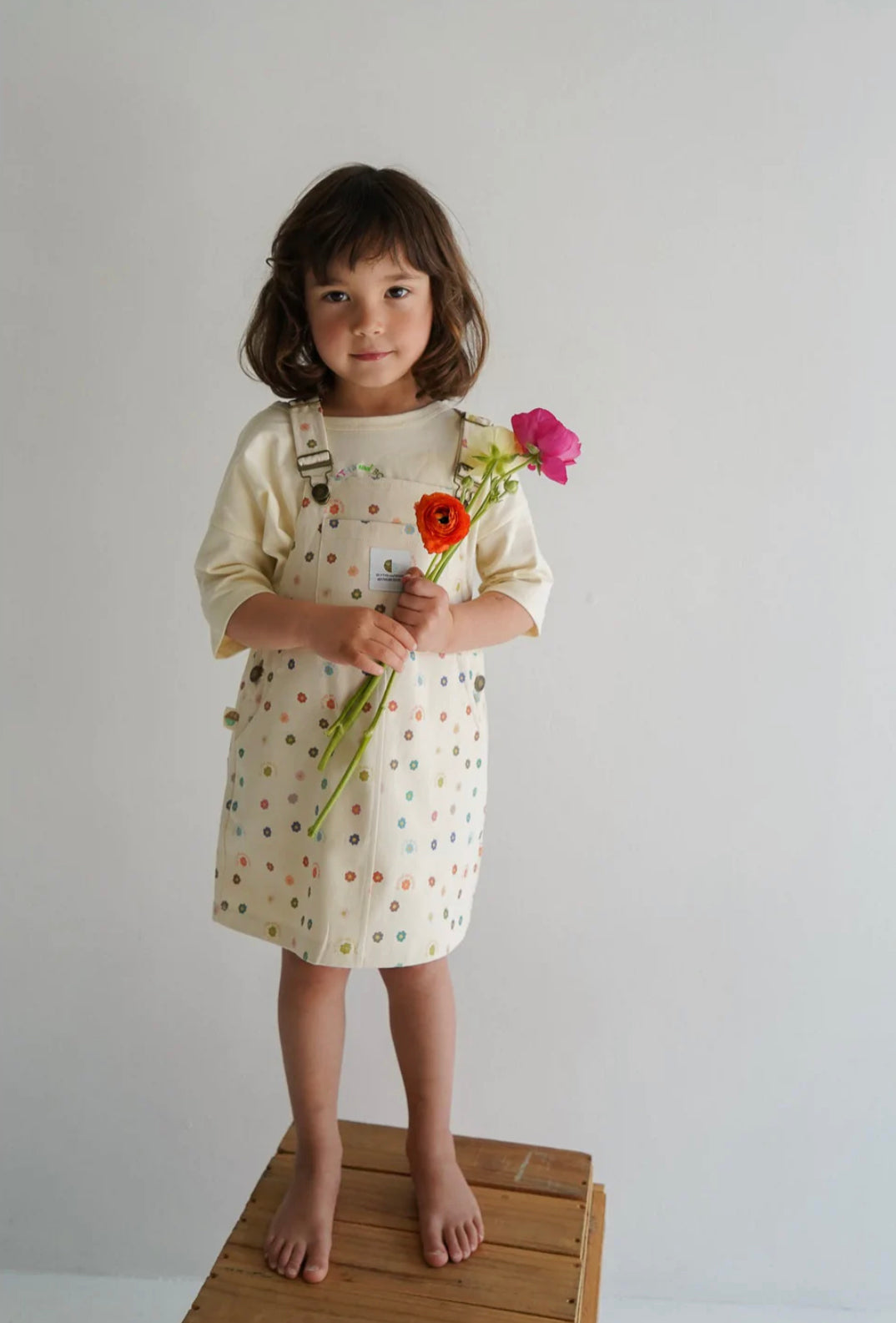 Pinafore flower power dress