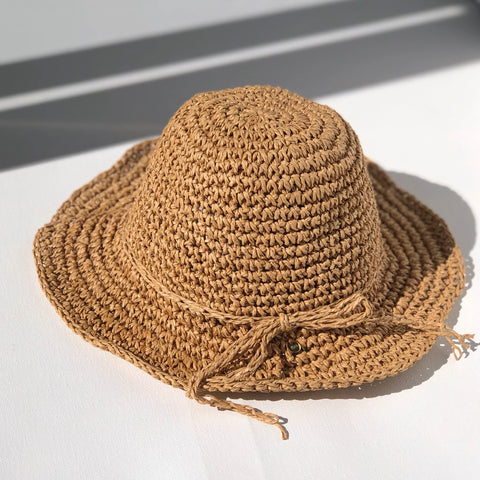 straw hat - natural large