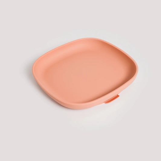Silicon suction plate - terracotta