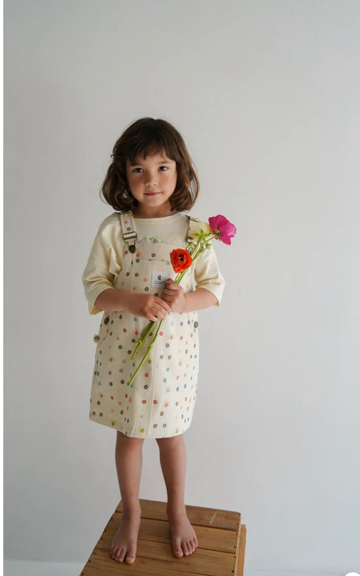 Pinafore flower power dress