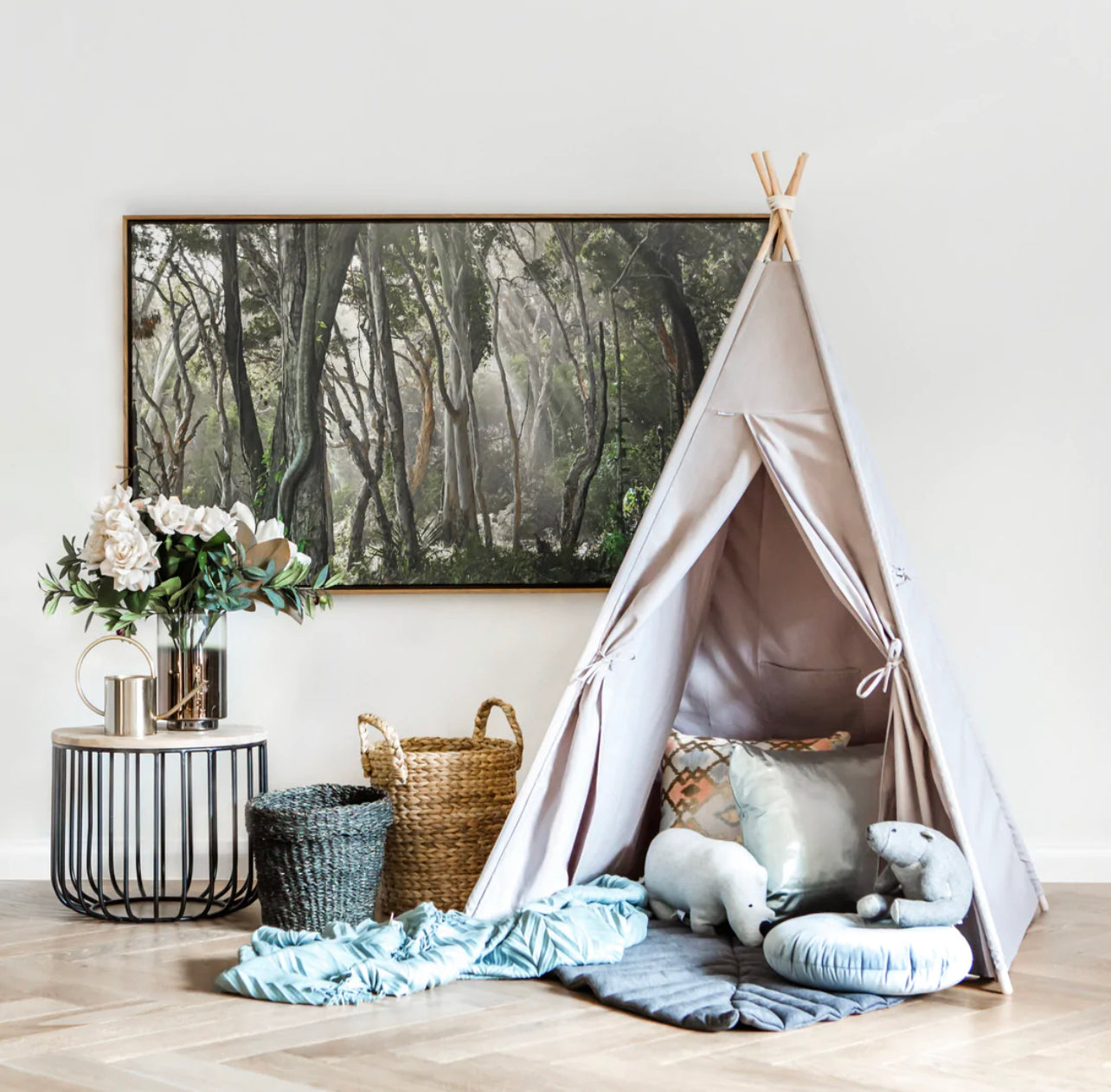 Kids Teepee Tent | Grey