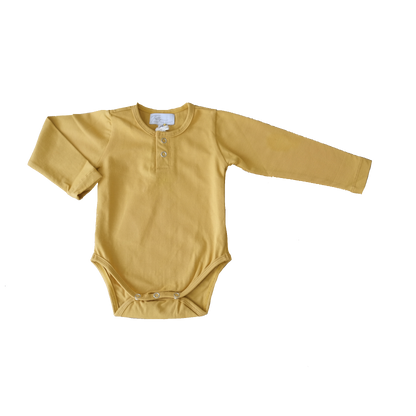 OTTO LONG SLEEVE BODYSUIT || mustard