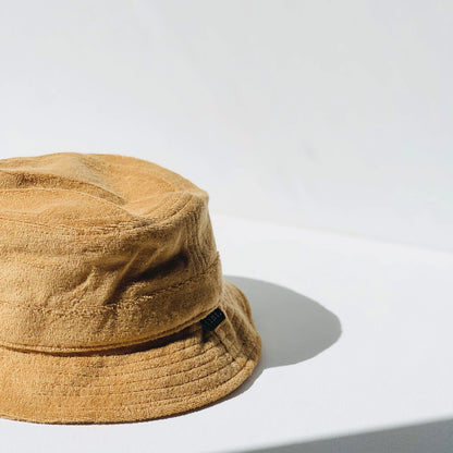 terry bucket hat - golden tan