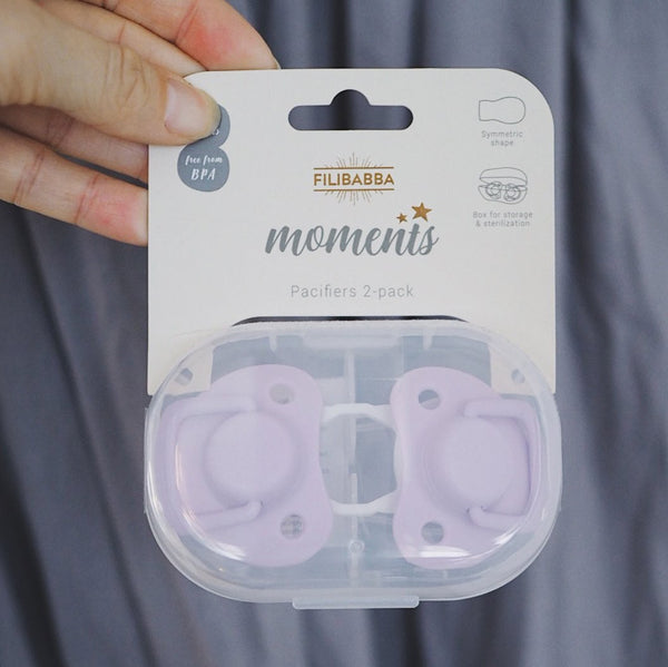 Moments pacifier 0-6 months (2 pack)