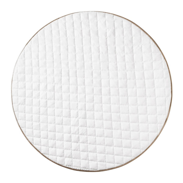 Quilted Cotton Play Mat | Whisper White