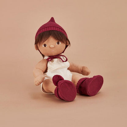 Dinkum doll knit set - Plum