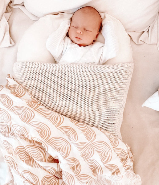 Nude rainbow bamboo/cotton wrap